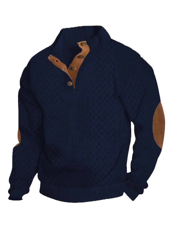 Cooper Premium Knit Button Collar Sweater