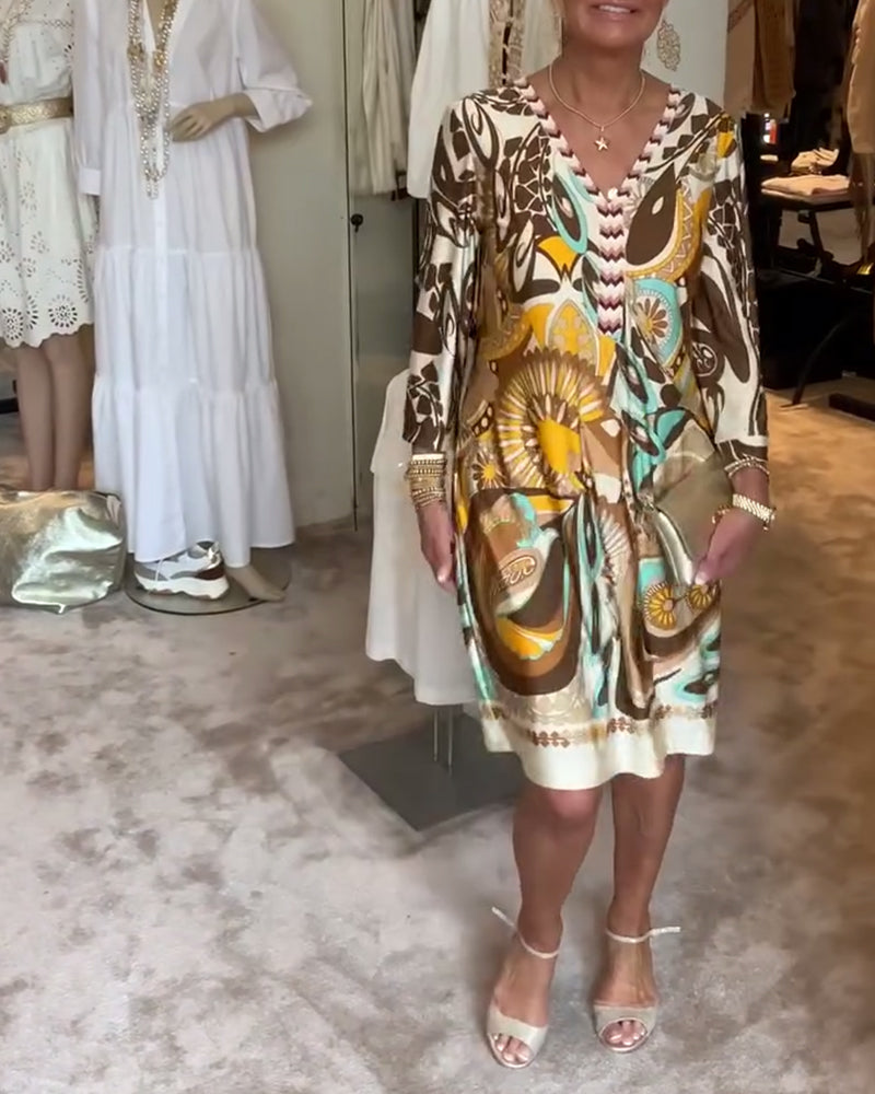 Leila Elegant Vintage Dress