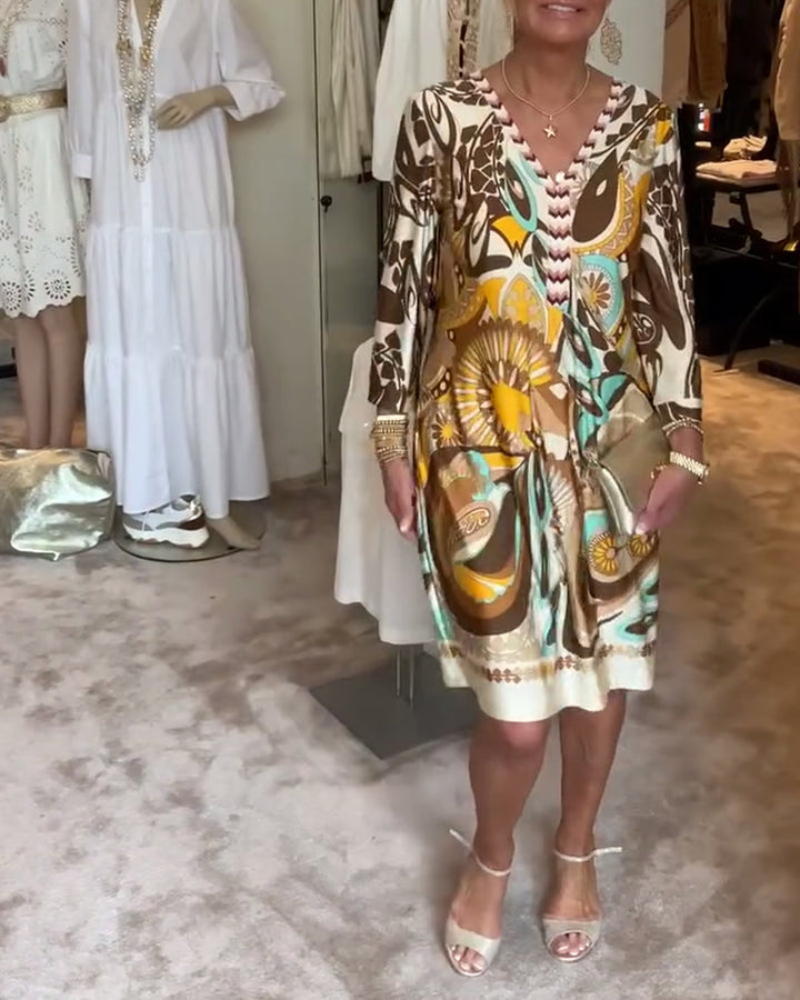 Leila Elegant Vintage Dress