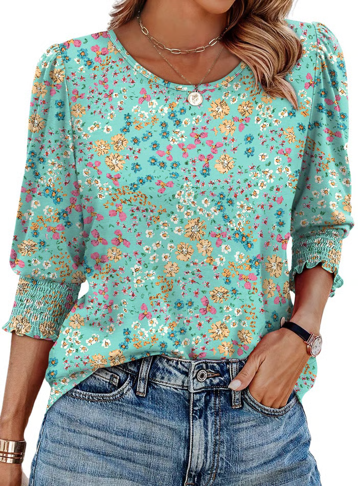 Kiana Printed Charm Top