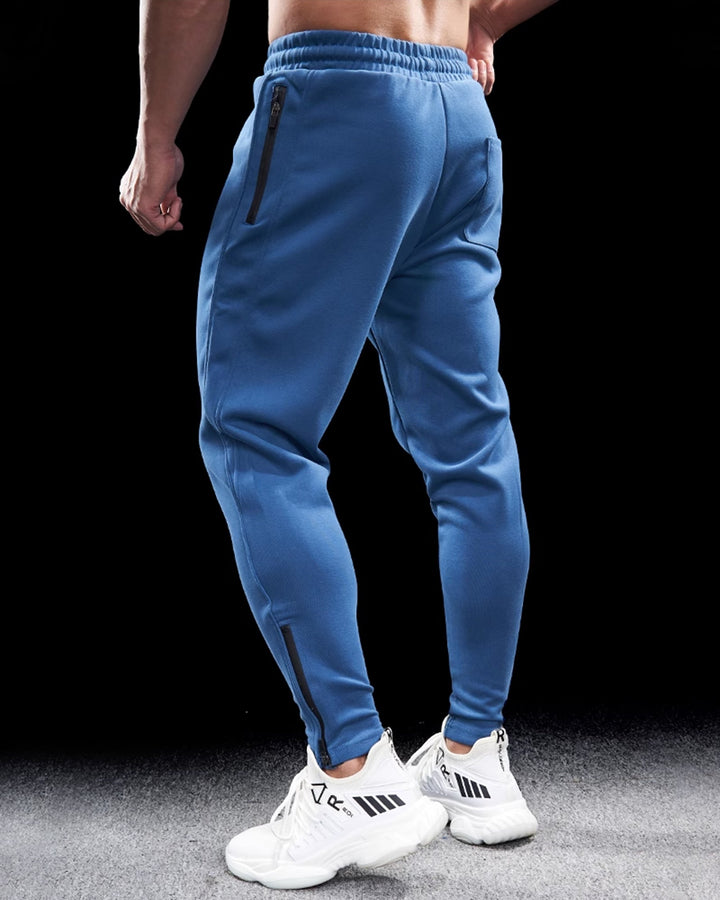 Premium Cotton-Blend Track Pants with Zip Hem Detail