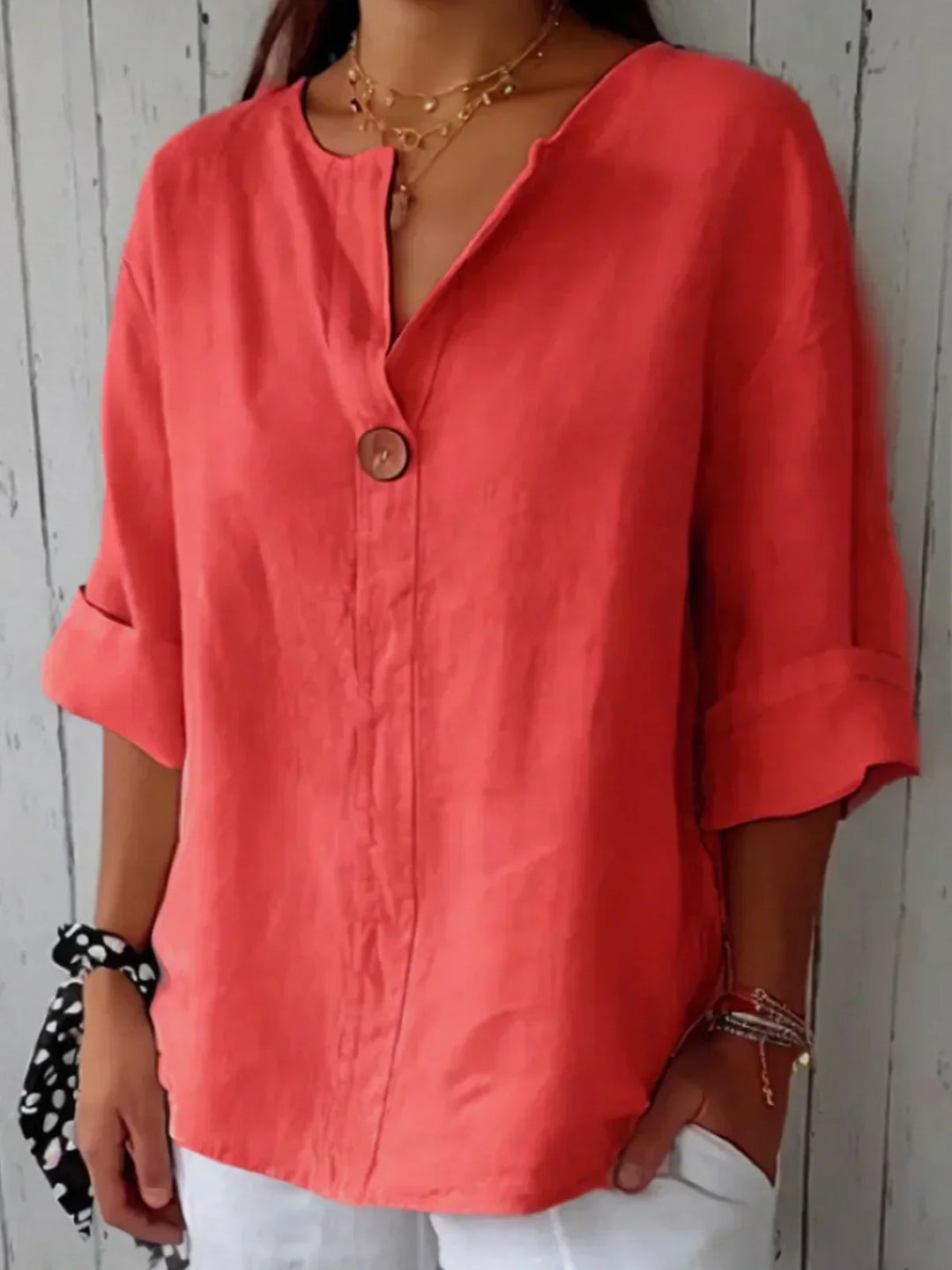 Gracy V-Neck Blouse