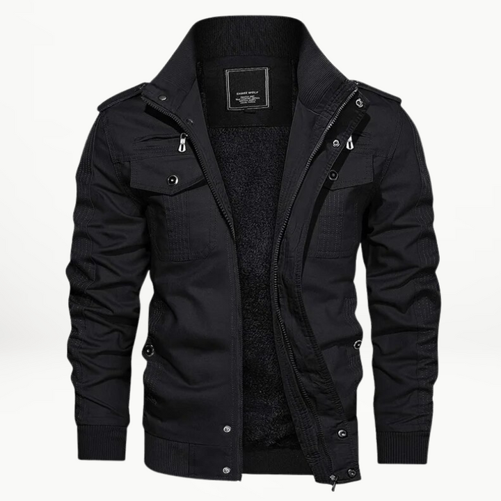 Sheldon Stylish Fleece Lining Military Jacket