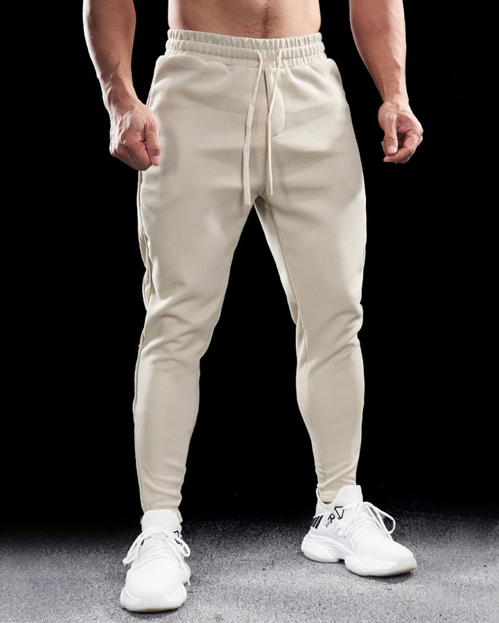 Premium Cotton-Blend Track Pants with Zip Hem Detail