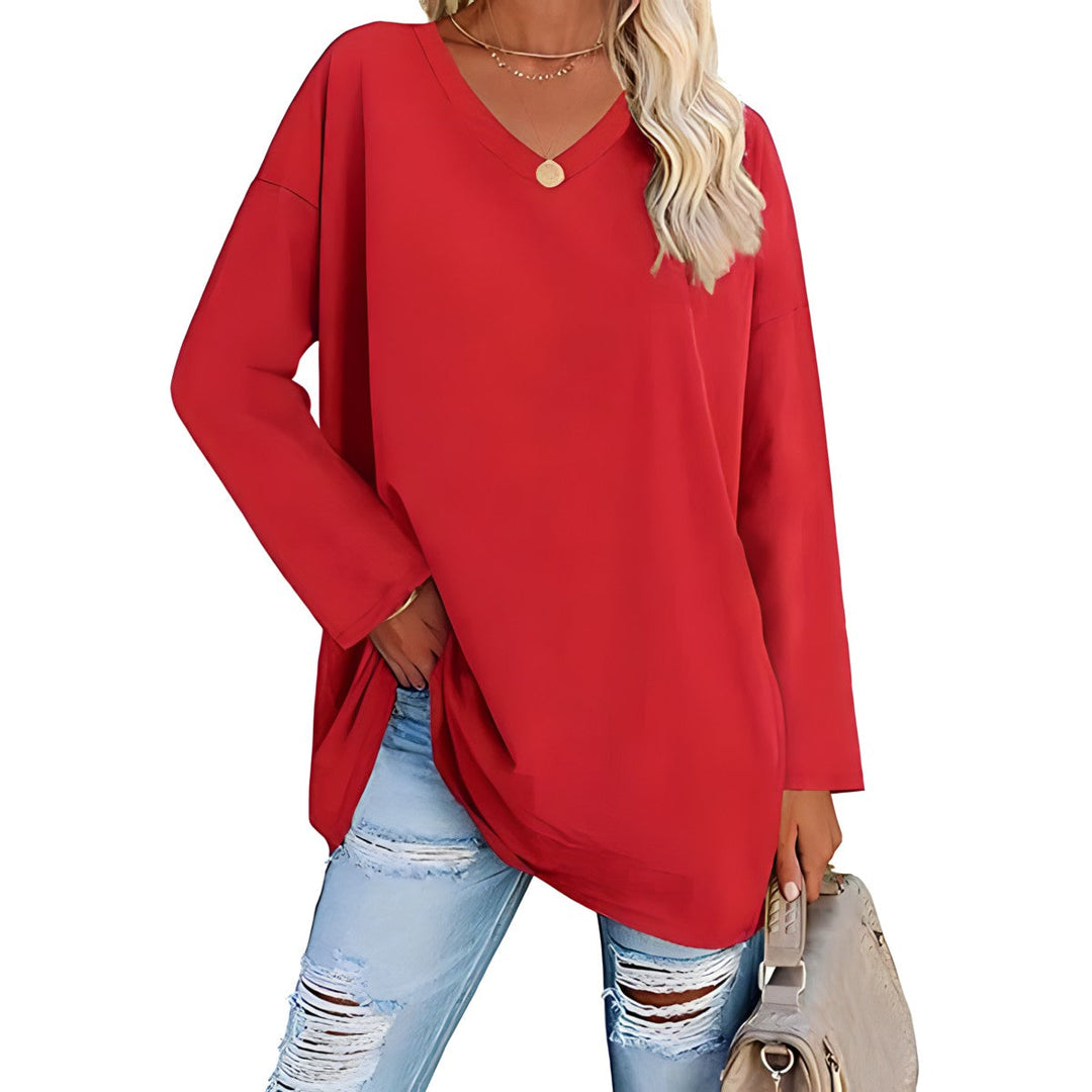 Alysée Relaxed V-Neck Sweater