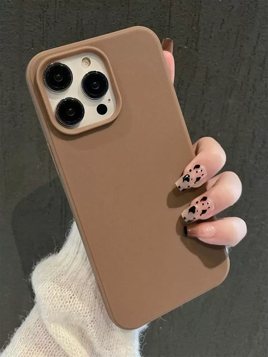 Matte Candy Color Shockproof Case – iPhone 11–16 Series Compatible