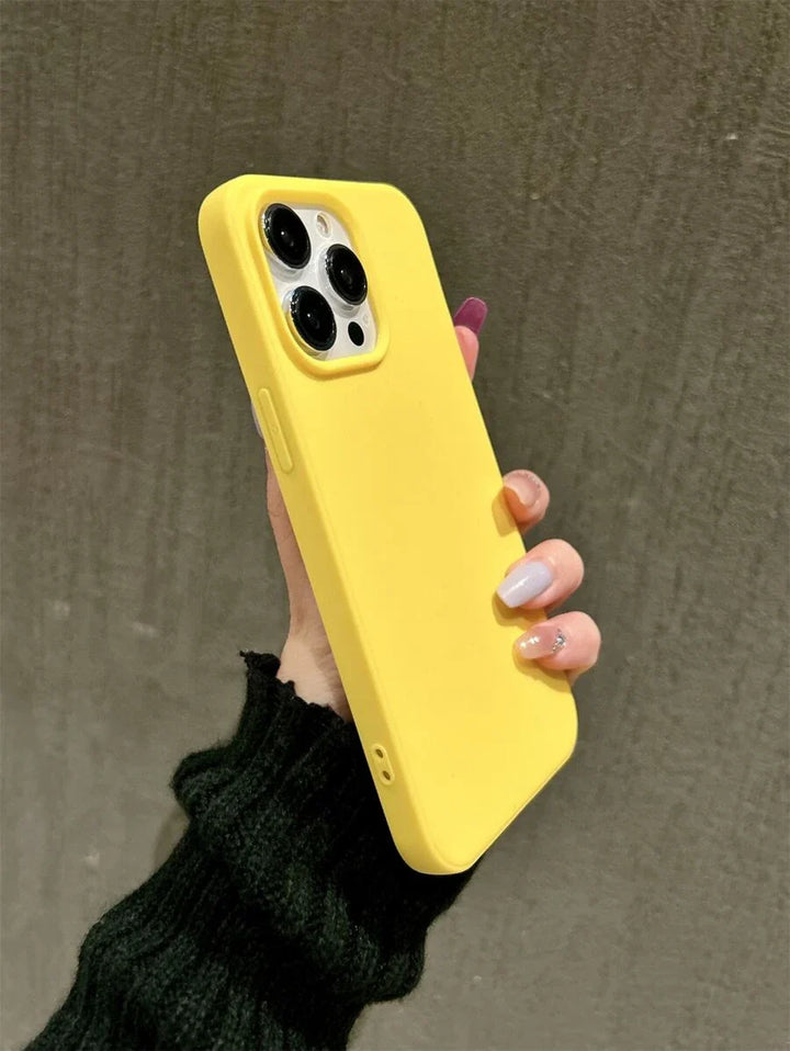 Matte Candy Color Shockproof Case – iPhone 11–16 Series Compatible