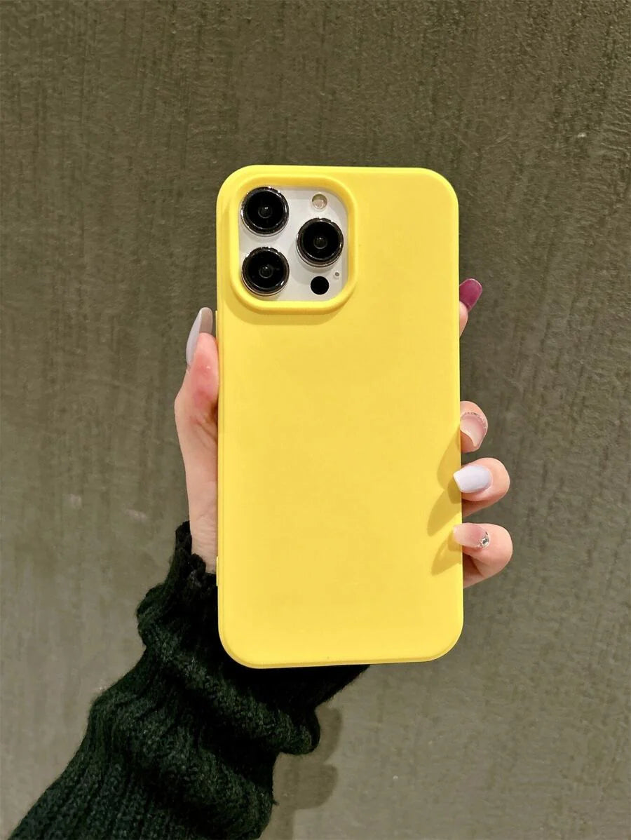 Matte Candy Color Shockproof Case – iPhone 11–16 Series Compatible