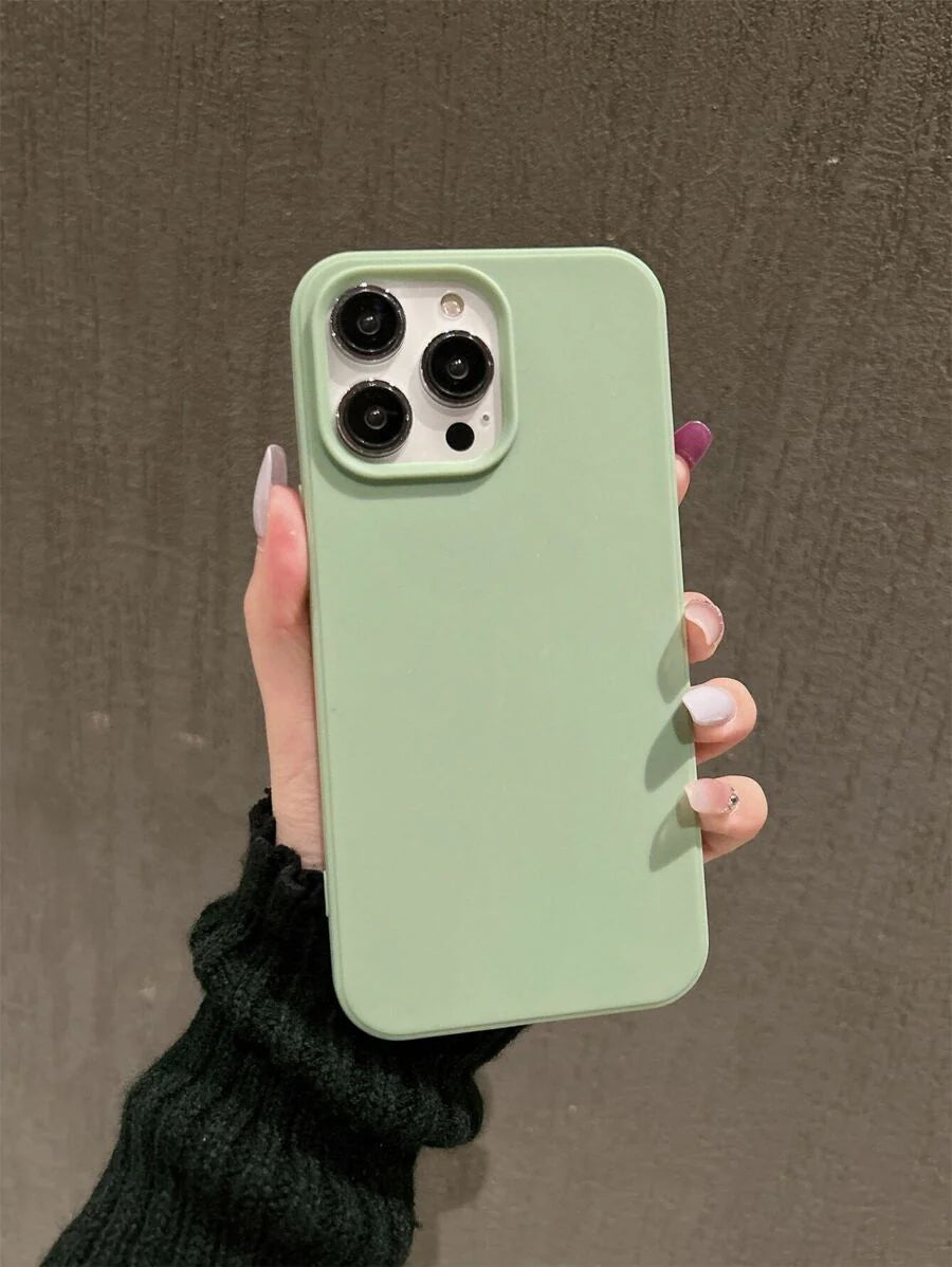 Matte Candy Color Shockproof Case – iPhone 11–16 Series Compatible