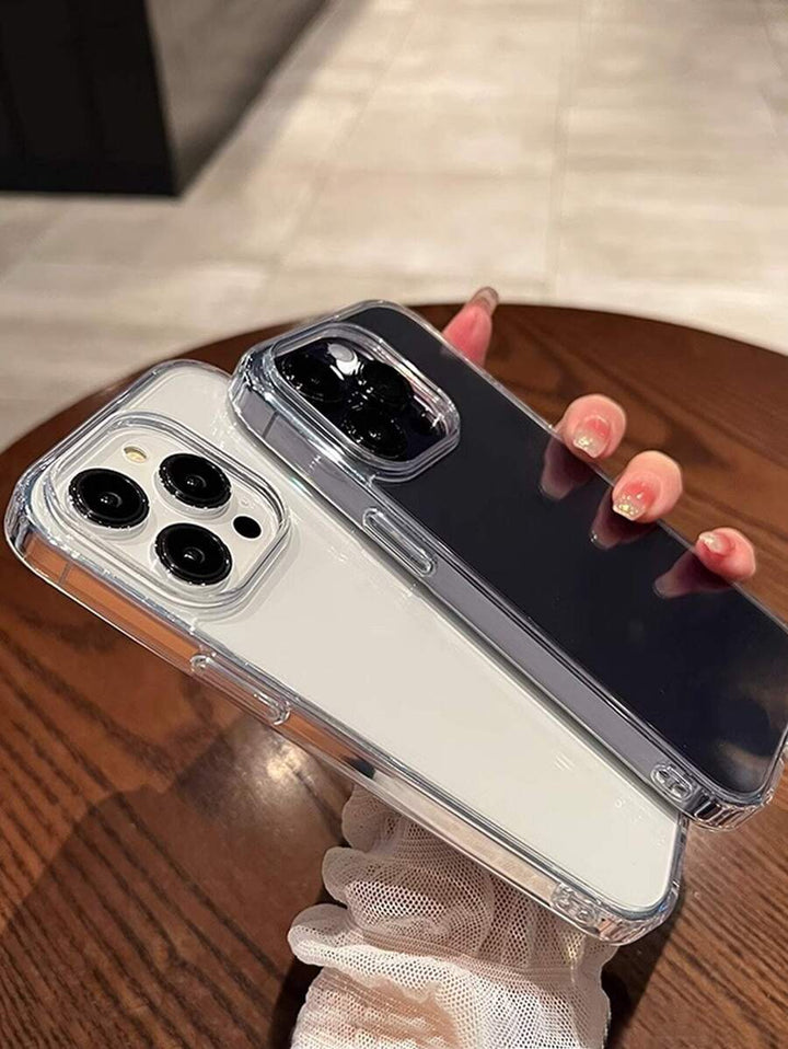 Simple Clear Acrylic Phone Case – Compatible with iPhone 7 to 16 Series (All Models)