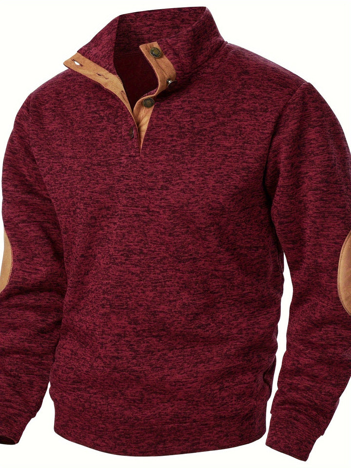 Edward Classic Quarter-Button Knit Pullover