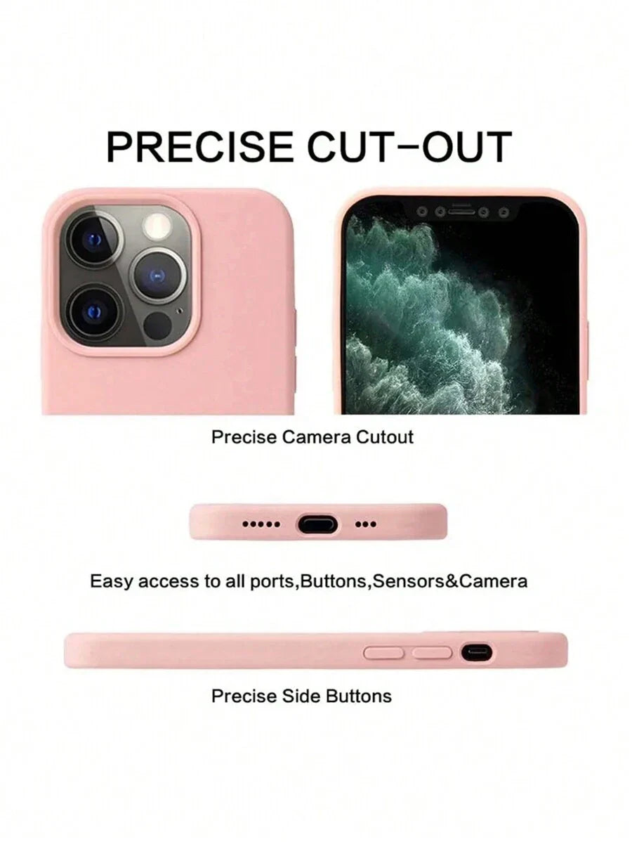 2.0mm Liquid Silicone Case – Full Protection for iPhone 11–16 Pro Max & Galaxy S22–S25 Series