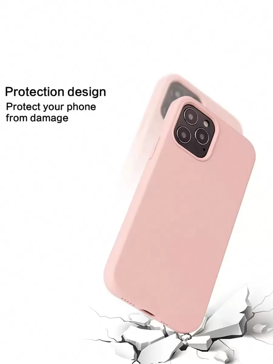 2.0mm Liquid Silicone Case – Full Protection for iPhone 11–16 Pro Max & Galaxy S22–S25 Series