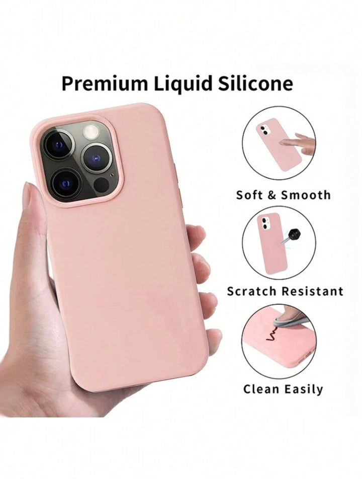 2.0mm Liquid Silicone Case – Full Protection for iPhone 11–16 Pro Max & Galaxy S22–S25 Series