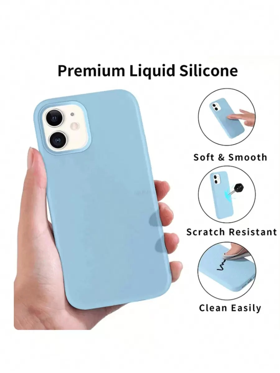 2.0mm Liquid Silicone Case – Full Protection for iPhone 11–16 Pro Max & Galaxy S22–S25 Series