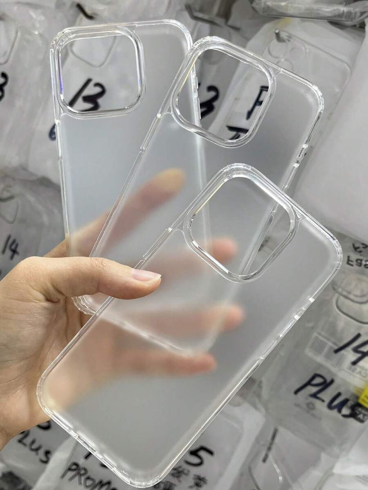 Simple Clear Acrylic Phone Case – Compatible with iPhone 7 to 16 Series (All Models)