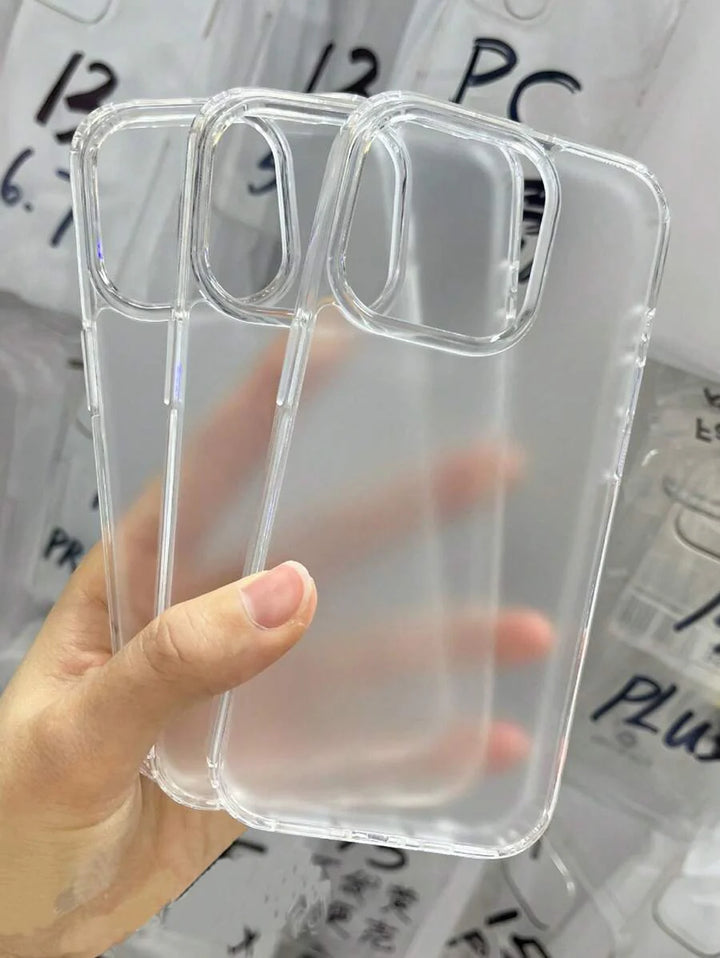 Simple Clear Acrylic Phone Case – Compatible with iPhone 7 to 16 Series (All Models)