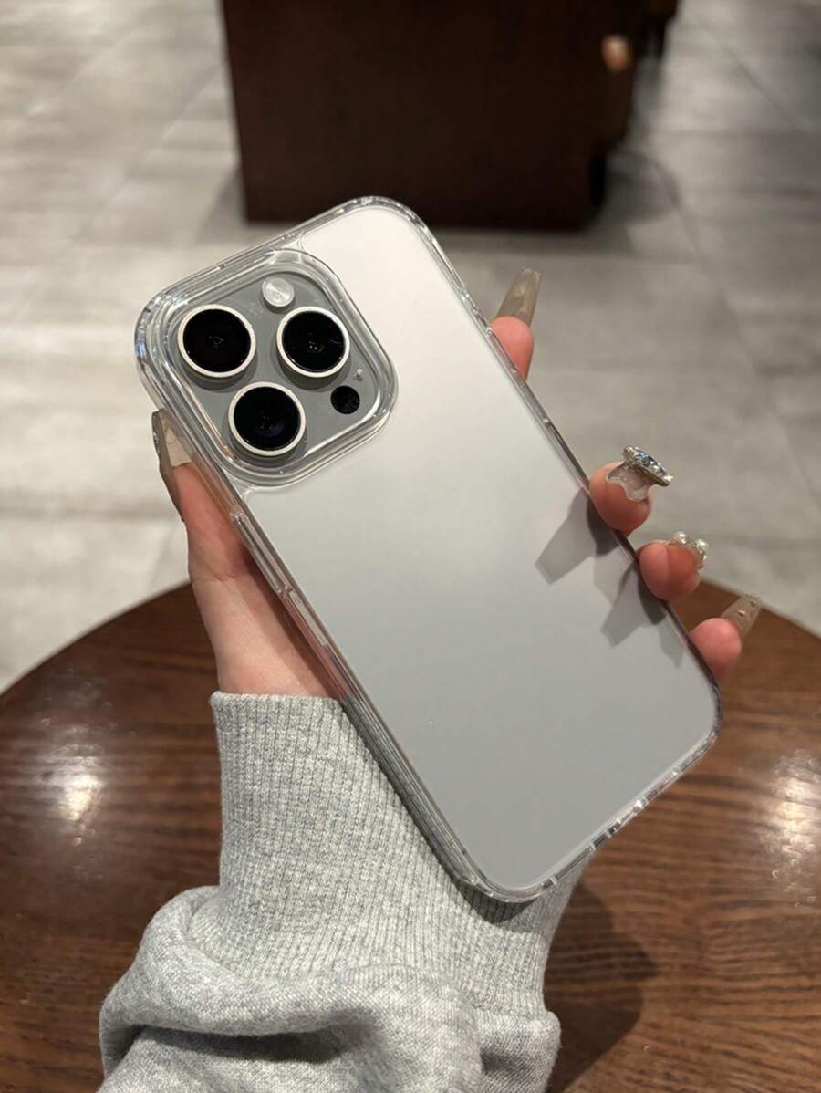 Simple Clear Acrylic Phone Case – Compatible with iPhone 7 to 16 Series (All Models)