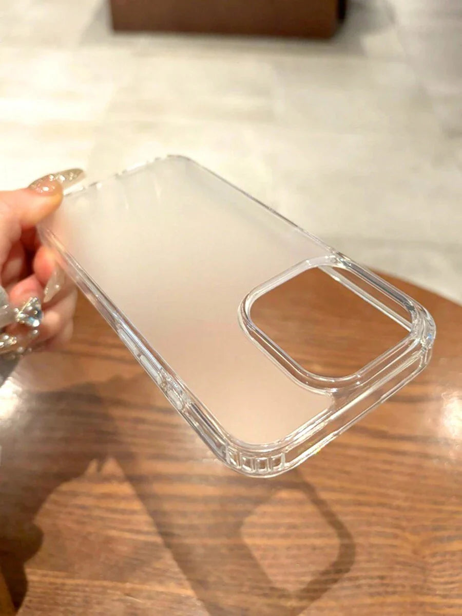 Simple Clear Acrylic Phone Case – Compatible with iPhone 7 to 16 Series (All Models)