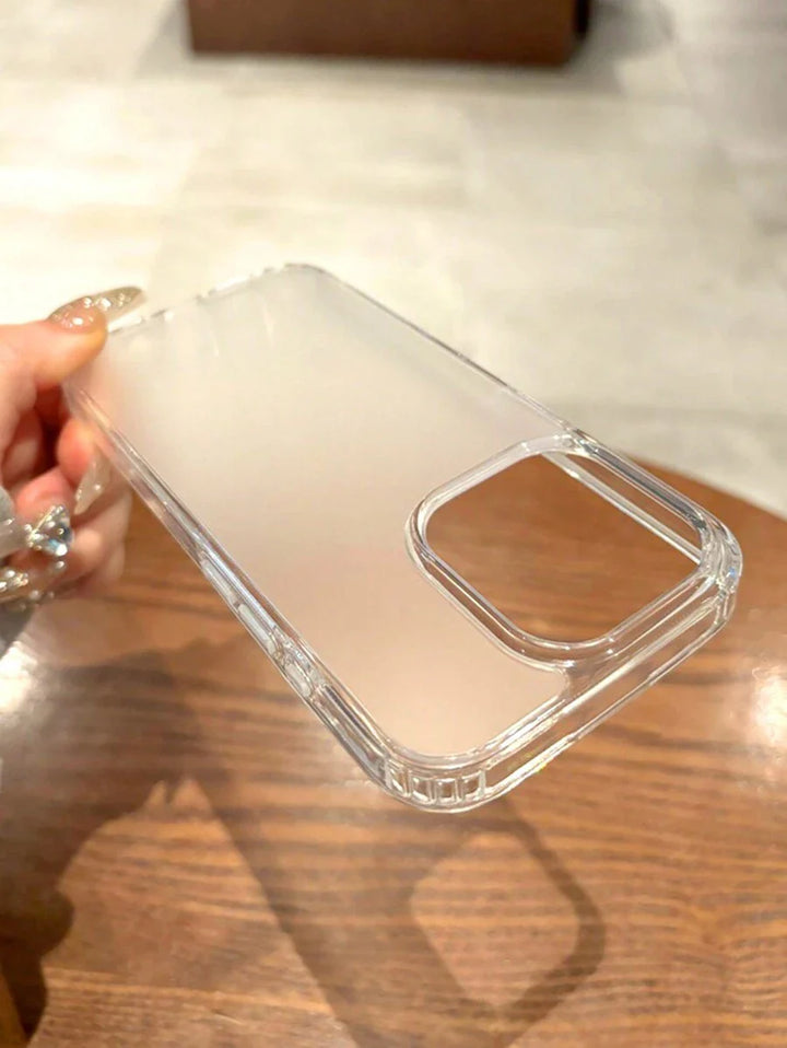Simple Clear Acrylic Phone Case – Compatible with iPhone 7 to 16 Series (All Models)