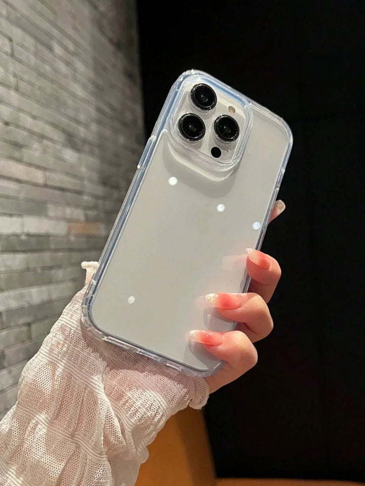 Simple Clear Acrylic Phone Case – Compatible with iPhone 7 to 16 Series (All Models)