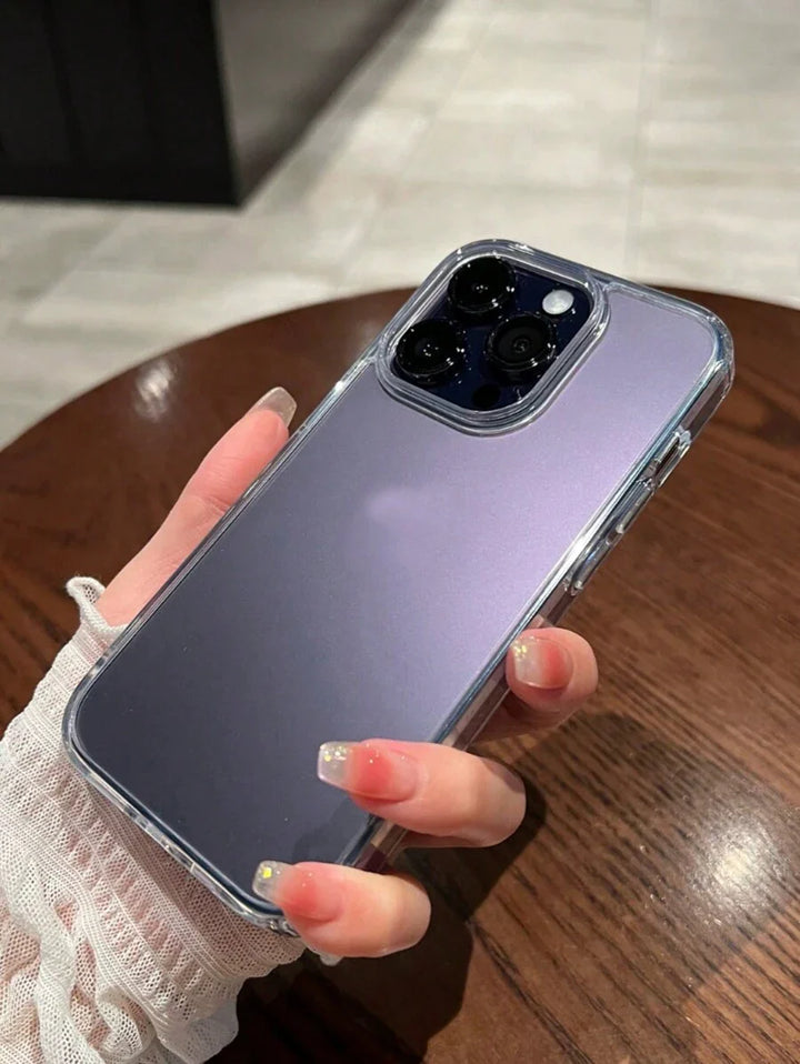 Simple Clear Acrylic Phone Case – Compatible with iPhone 7 to 16 Series (All Models)