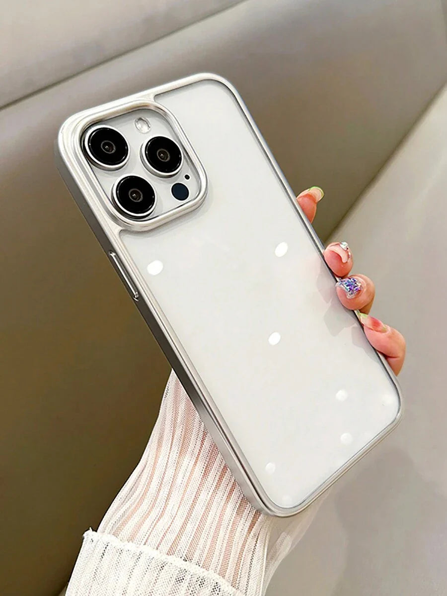 Simple Clear Acrylic Phone Case – Compatible with iPhone 7 to 16 Series (All Models)