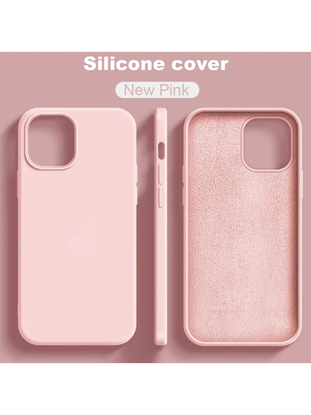 Premium Liquid Silicone Case – Shockproof Cover for iPhone 11–16 Pro Max