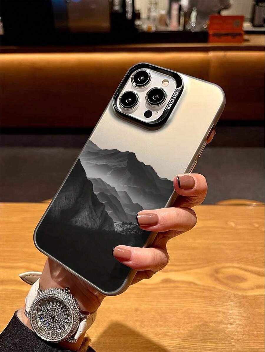 Colorful Mountain Print Anti-Drop Phone Case – Compatible with iPhone & Samsung Models