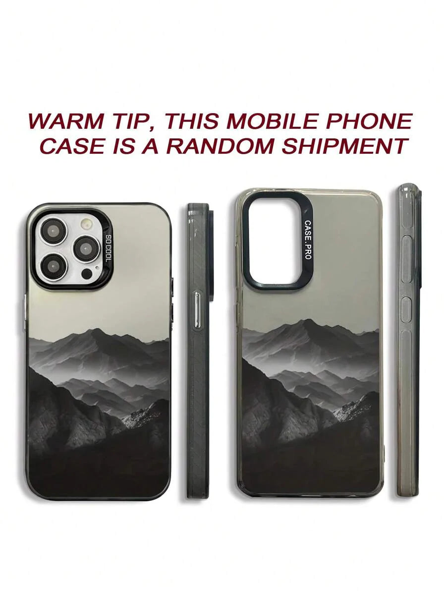 Colorful Mountain Print Anti-Drop Phone Case – Compatible with iPhone & Samsung Models