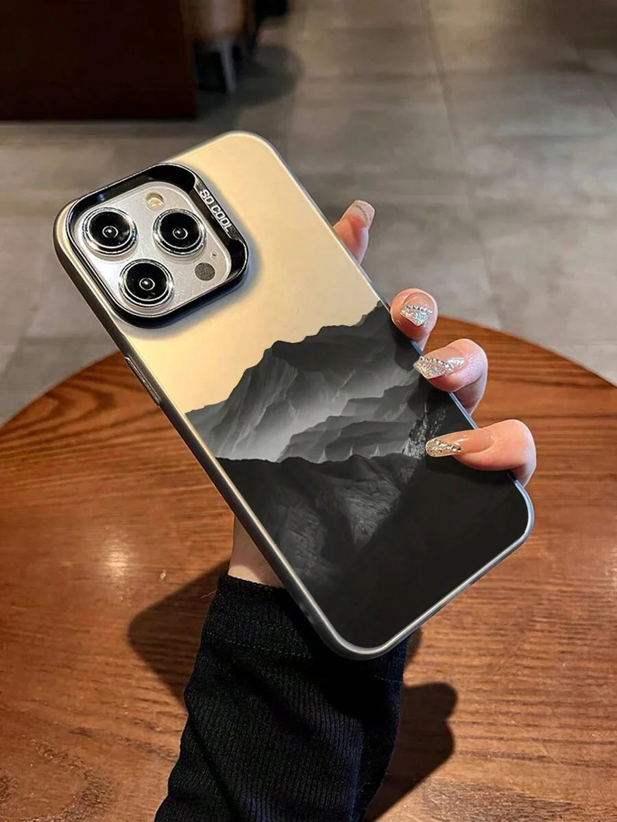 Colorful Mountain Print Anti-Drop Phone Case – Compatible with iPhone & Samsung Models