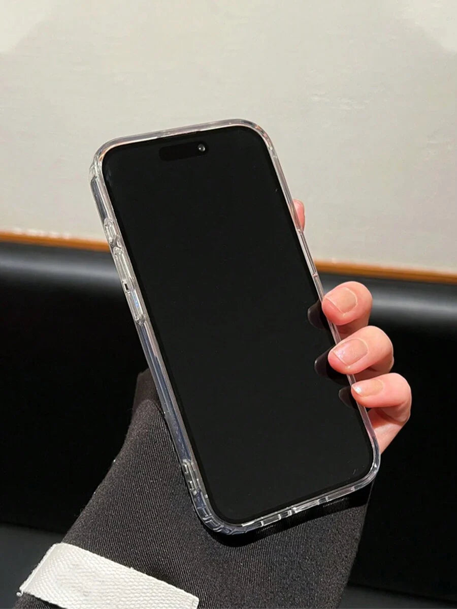 Simple Clear Acrylic Phone Case – Compatible with iPhone 7 to 16 Series (All Models)
