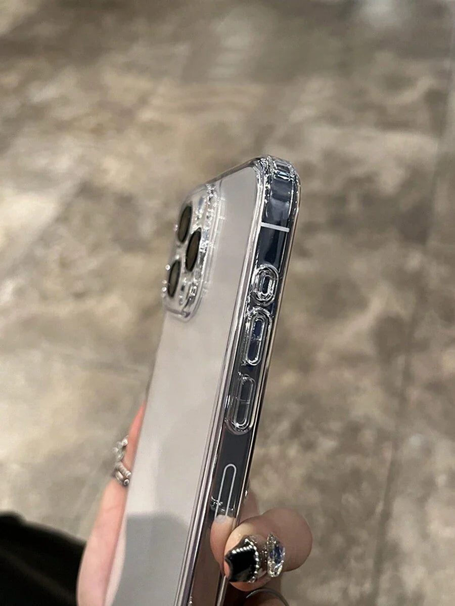 Simple Clear Acrylic Phone Case – Compatible with iPhone 7 to 16 Series (All Models)
