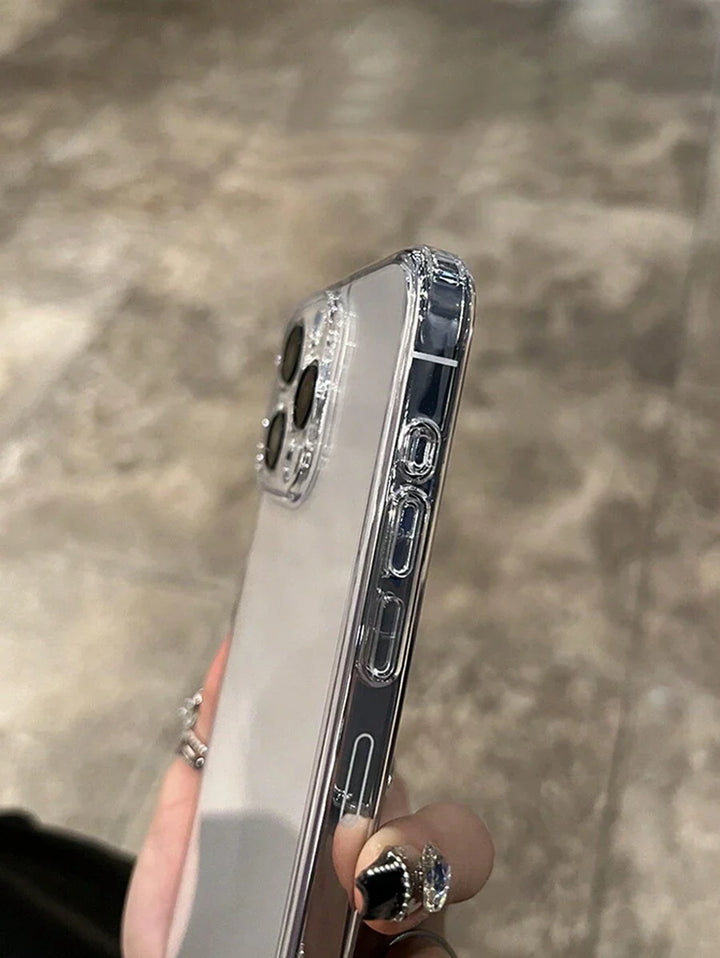 Simple Clear Acrylic Phone Case – Compatible with iPhone 7 to 16 Series (All Models)
