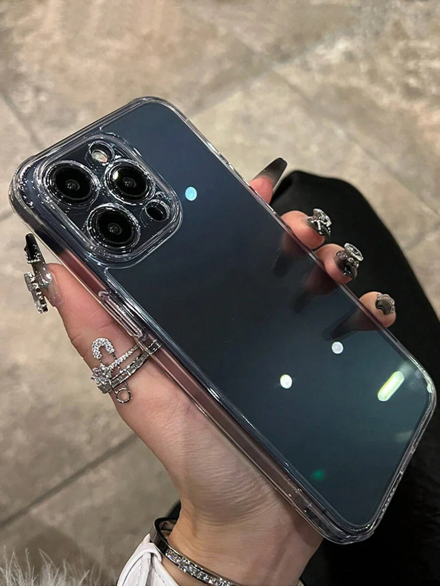 Simple Clear Acrylic Phone Case – Compatible with iPhone 7 to 16 Series (All Models)