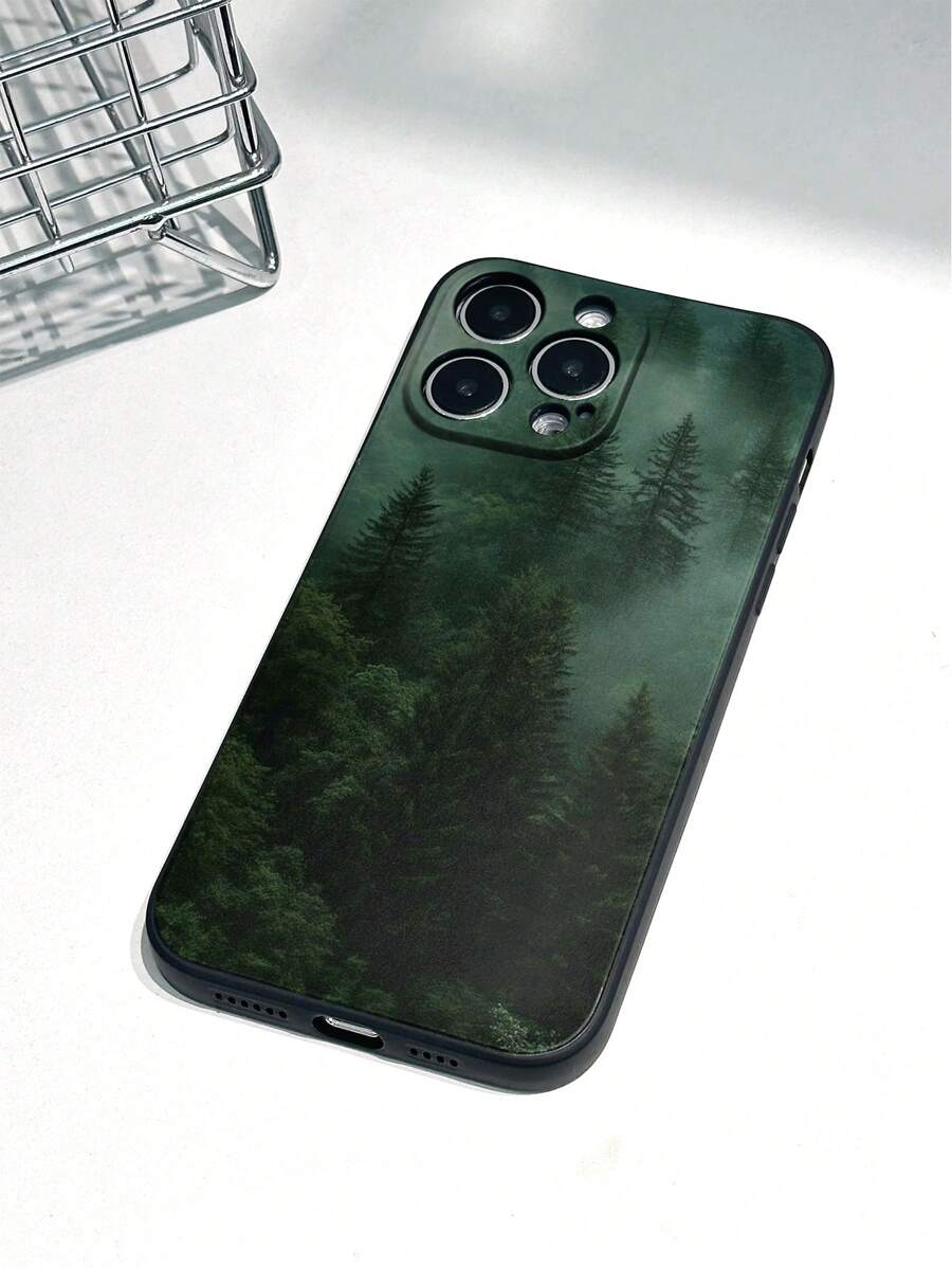 Stylish Watercolor Shockproof Phone Case with Woven Charm Strap – Compatible with iPhone & Redmi Models