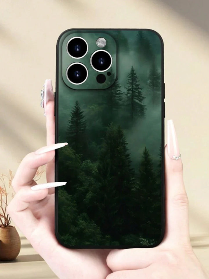 Stylish Watercolor Shockproof Phone Case with Woven Charm Strap – Compatible with iPhone & Redmi Models