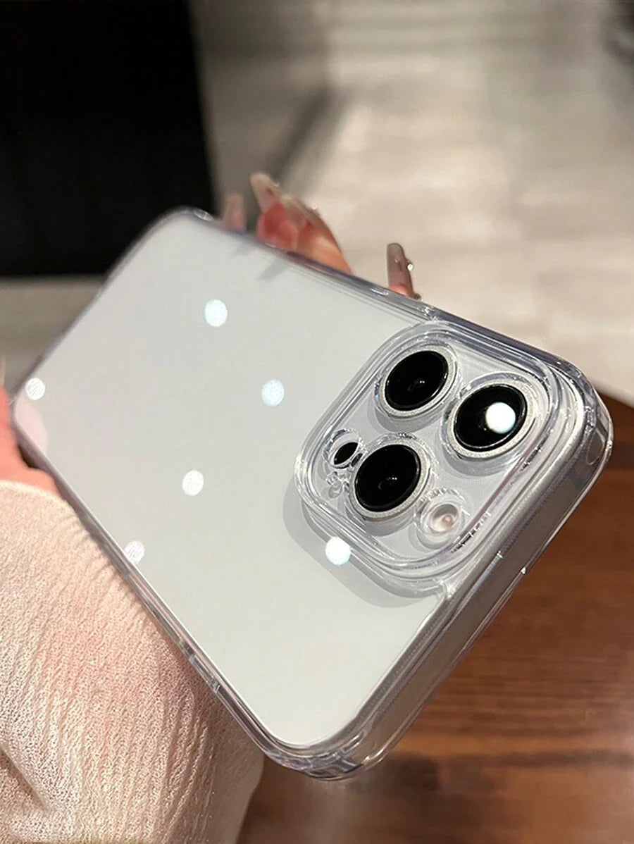 Simple Clear Acrylic Phone Case – Compatible with iPhone 7 to 16 Series (All Models)