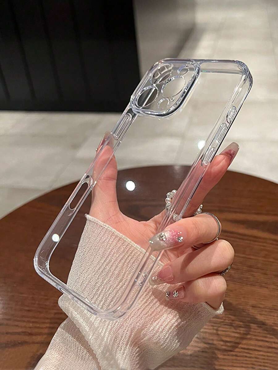 Simple Clear Acrylic Phone Case – Compatible with iPhone 7 to 16 Series (All Models)