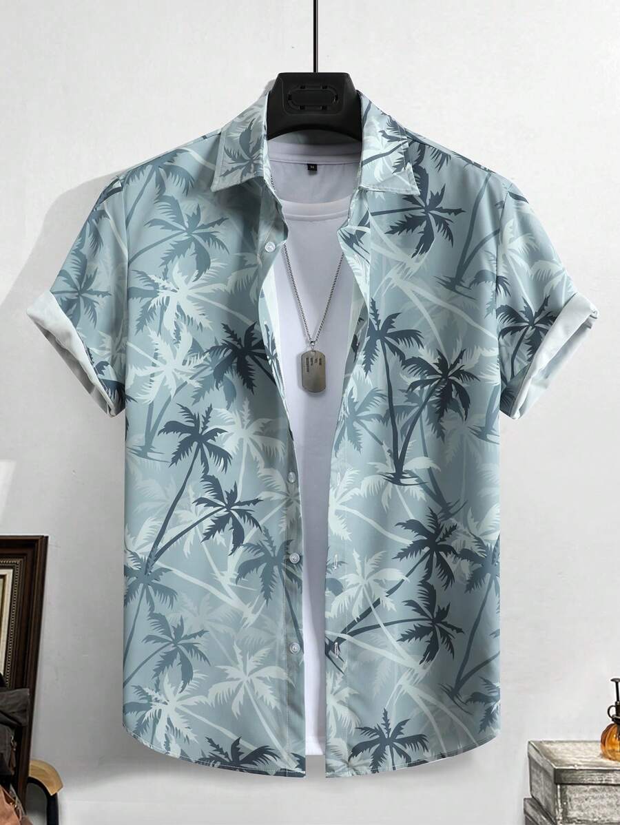 Thomas Tropical Short-Sleeve Beach Shirt for Men