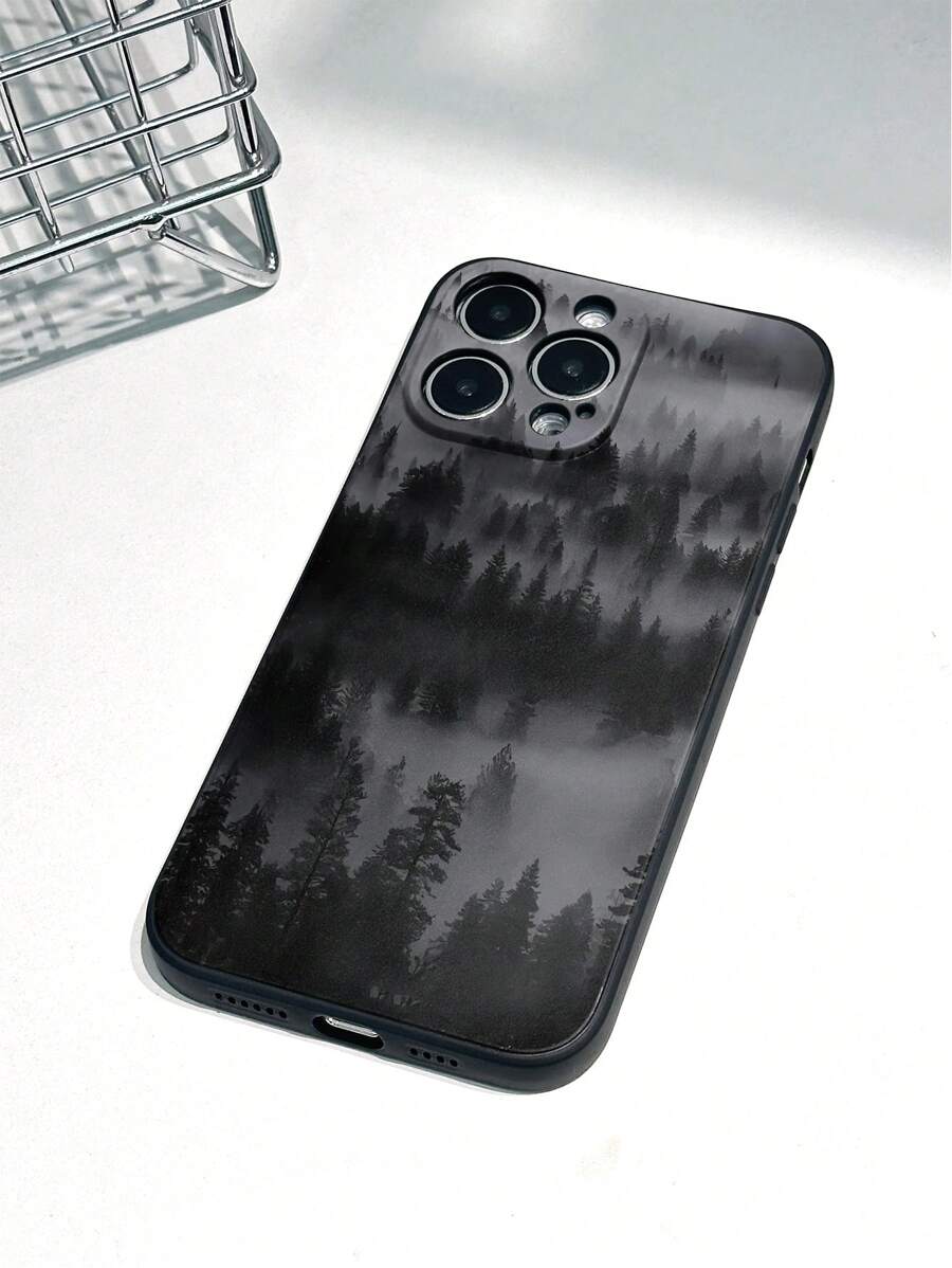 Stylish Watercolor Shockproof Phone Case with Woven Charm Strap – Compatible with iPhone & Redmi Models