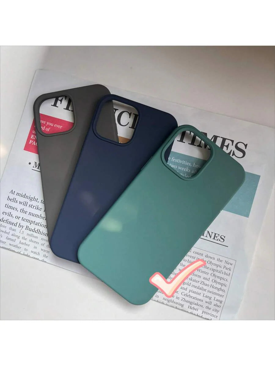 Premium Liquid Silicone Case – Shockproof Cover for iPhone 11–16 Pro Max