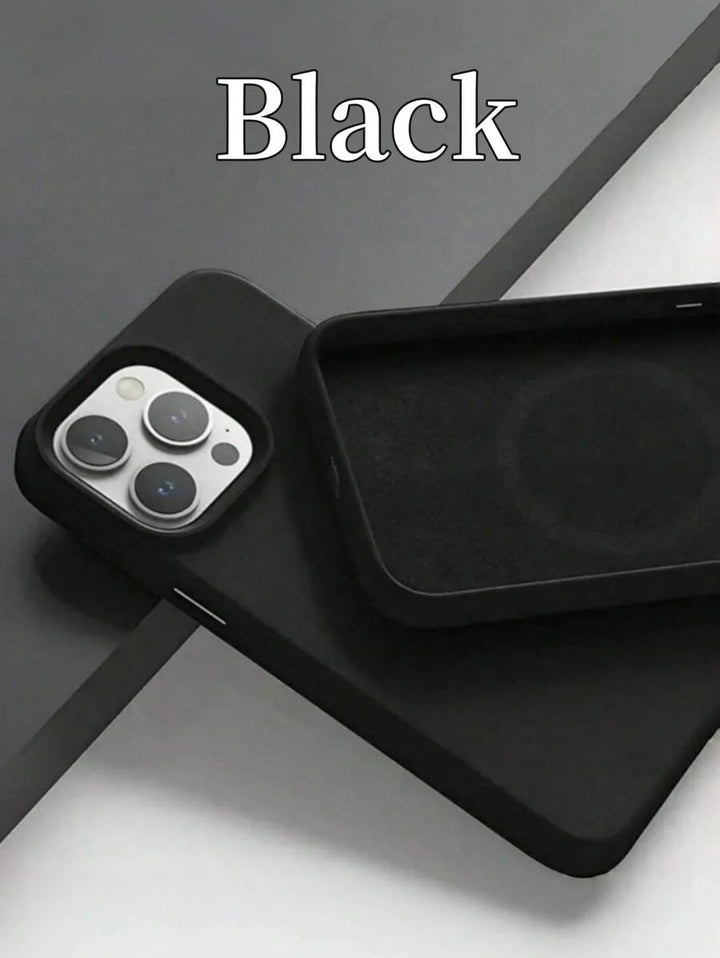 Shockproof Silicone Case – Anti-Fingerprint – Fits iPhone 12–16 Pro Max, S23 Ultra, Redmi Note 11 & OPPO