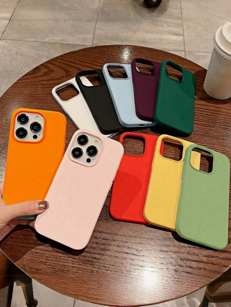 Shockproof Silicone Case – Anti-Fingerprint – Fits iPhone 12–16 Pro Max, S23 Ultra, Redmi Note 11 & OPPO