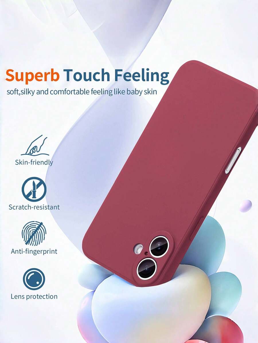 Shockproof Silicone Case – Anti-Fingerprint – Fits iPhone 12–16 Pro Max, S23 Ultra, Redmi Note 11 & OPPO