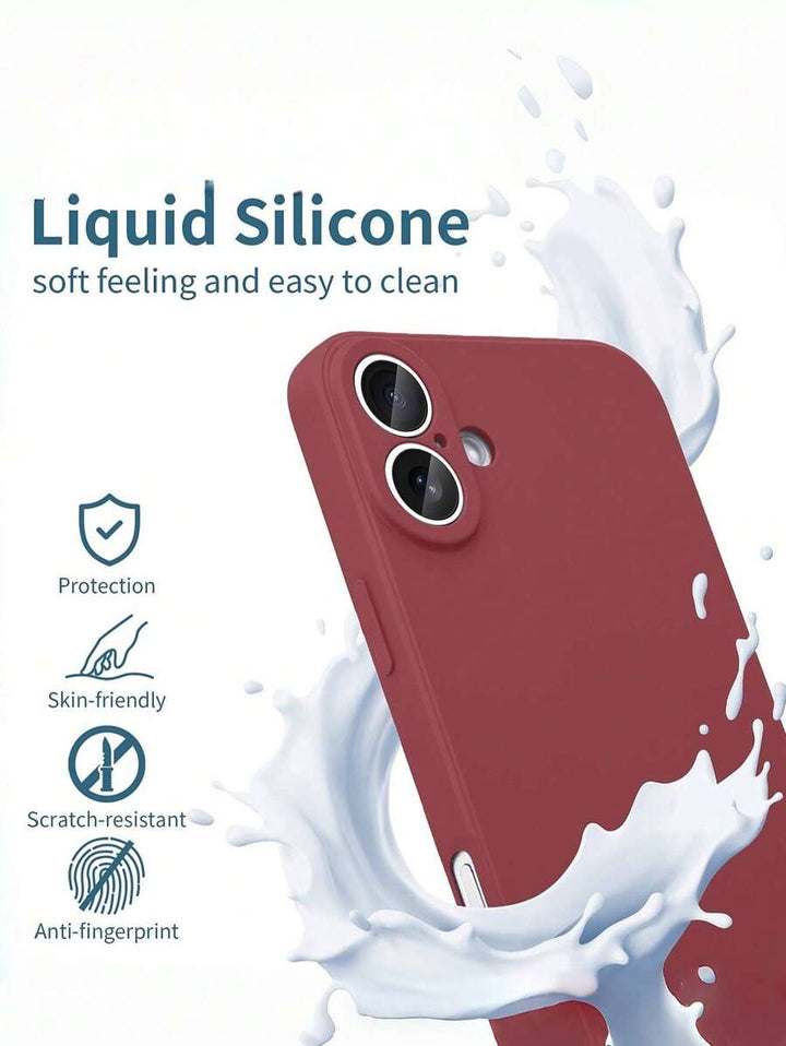 Shockproof Silicone Case – Anti-Fingerprint – Fits iPhone 12–16 Pro Max, S23 Ultra, Redmi Note 11 & OPPO