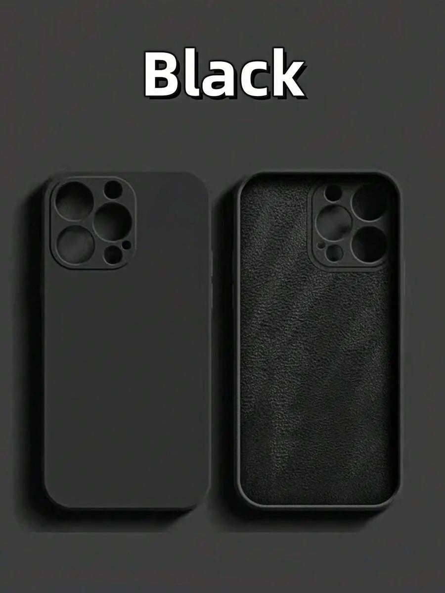 Shockproof Silicone Case – Anti-Fingerprint – Fits iPhone 12–16 Pro Max, S23 Ultra, Redmi Note 11 & OPPO