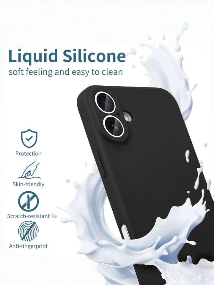 Shockproof Silicone Case – Anti-Fingerprint – Fits iPhone 12–16 Pro Max, S23 Ultra, Redmi Note 11 & OPPO