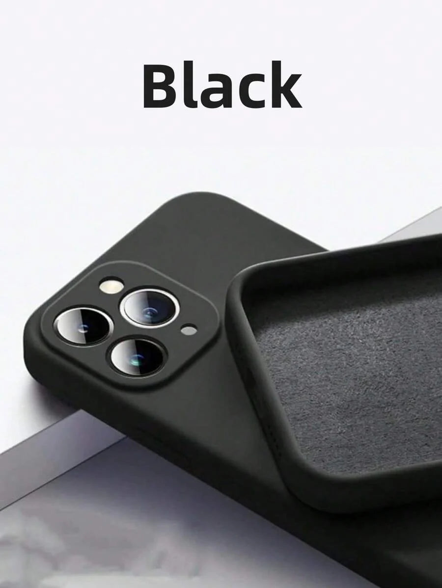 Shockproof Silicone Case – Anti-Fingerprint – Fits iPhone 12–16 Pro Max, S23 Ultra, Redmi Note 11 & OPPO