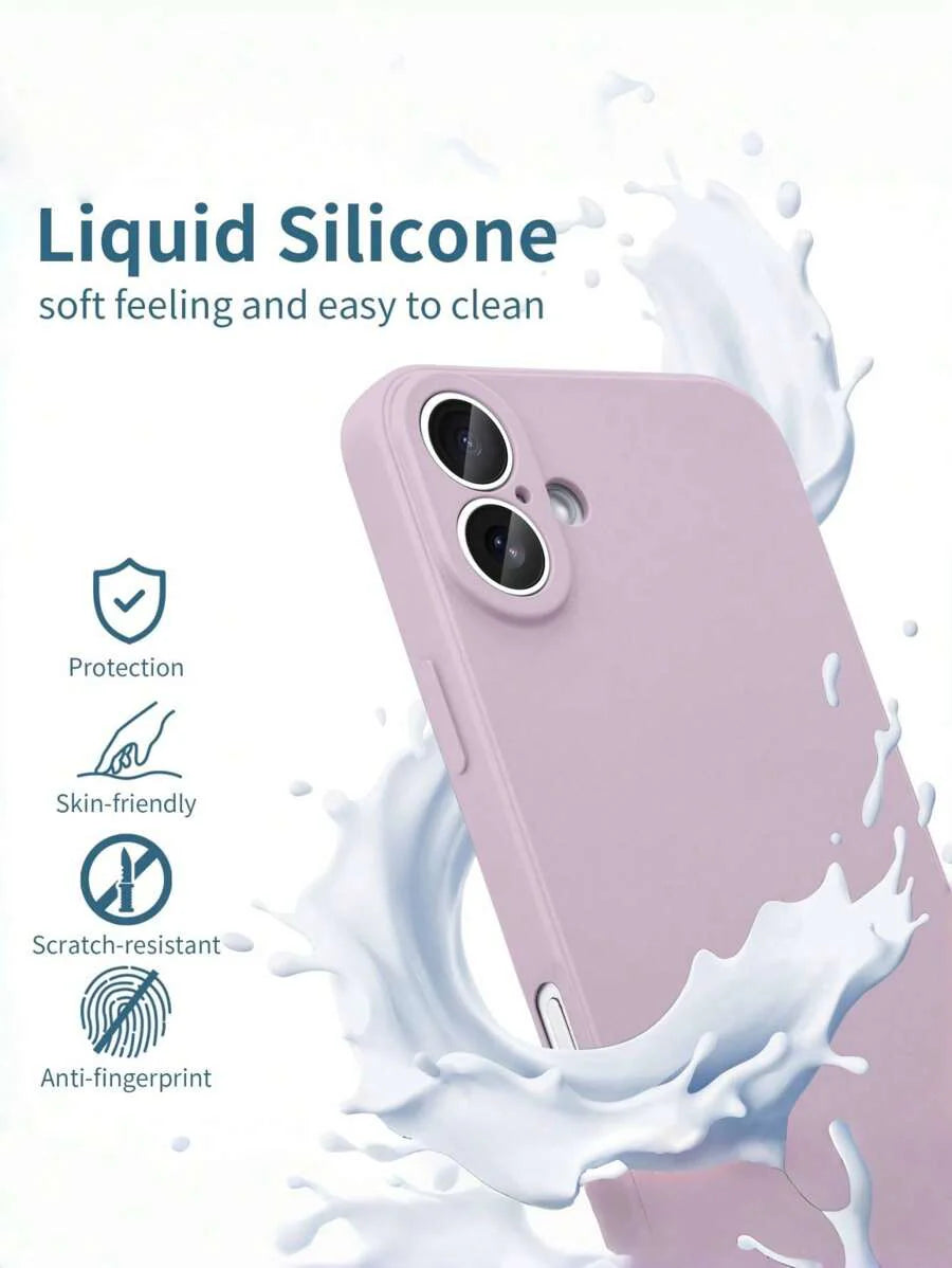 Shockproof Silicone Case – Anti-Fingerprint – Fits iPhone 12–16 Pro Max, S23 Ultra, Redmi Note 11 & OPPO